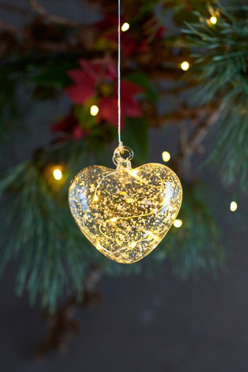 Sirius Romantic LED hjerte, romantic/clear - Ø:10 cm. - Bahne